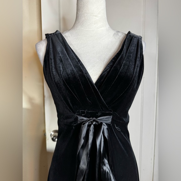 Vintage 90’s y2k Scarlett Nite Velvet Cocktail Dress Plunging Neck gilmore girls - Picture 2 of 9